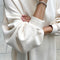 up close of model wearing naturel french terry swing dress