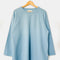 hanging light blue relaxed fit raglan sweatshirt