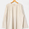 hanging naturel relaxed fit raglan sweatshirt tunic