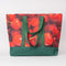 Back view of large canvas tote bag with cheerful cherry print and says 'CHERRY GOOD TIMES'