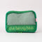 green packing cube with yellow printed 'the berry best'