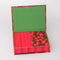 Interior of packaged set of 2 cherry print playing card decks