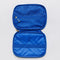 interior of blue and white Scandinavian floral go tech pouch