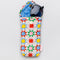 white quilted sunglass case with colorful quilted print with sunglasses inside