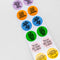 up close of stickers