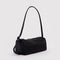 side view of black nylon loaf bag
