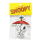 snoopy holding an umbrella with woodstock on top air freshener