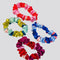set of 4 colorful mini satin scrunchies