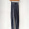 full length heather grey ribbed cashmere leggings on a hanger