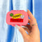 pink 'my tummy hurts, but i'm being really brave about it' pill case