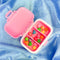 pink 'my tummy hurts, but i'm being really brave about it' pill case with removable divided sections
