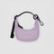 dusty pink mini crescent bag charm