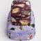set of two packing cubes: small maroon fancy dogs and large lilac fancy cats
