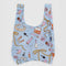 light blue standard baggu with hair notions, makeup and bow print