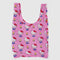 pink standard baggu with hello kitty and yellow tulip print