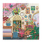 completed 500 piece puzzle with a colorful flower shop interior