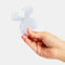 model holding 3D clear butterfly hair claw
