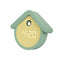 mint house shaped cuckoo digital clock with white cuckoo bird