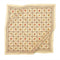 creamy yellow, brown, rust, olive green tiled dainty floral square bandana