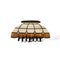 white and brown geometric vintage lamp inspired hair claw