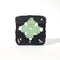 black and jade granny square medium hair claw