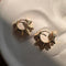 gold spike huggie hoops