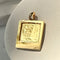 gold polaroid photo charm necklace