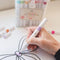 model coloring with purple dual tip marker