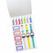 model showing 80's themed sticker pages