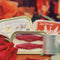 rose and campfire scented smoked rose water tinned candle candle
