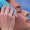 model using crystal spf 50 invisible face gel