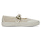 marshmallow mesh mary jane shoe with brass buckle