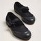 black mesh mary jane flat