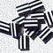 black and white stripe cedarwood bar soaps