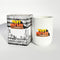 coconut, suntan oil, and cannabis scented candle and packaging
