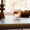 clear double wall glass on a table