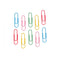 Set of 5 giant paperclips