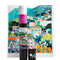 16x20 paint by numbers kit with honolulu cityscape, pots of paint and paintbrushes