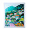 completed 16x20 paint by numbers kit with honolulu cityscape