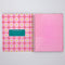 interior pink plaid 'this planner belongs to:'  page and pink pocket