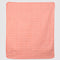 orange and gingham back of blanket