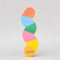 back view of colorful worm bookmark with 'bookmark' down the front