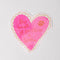 Pink heart with 'the smell of pastries and books' sticker