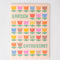 set of three pastel mini notebooks