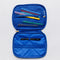 interior of blue and white Scandinavian floral go tech pouch