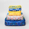 stacked set of 4 colorful packing cubes
