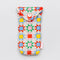 white quilted sunglass case with colorful quilted print