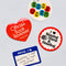 set of 4 reading themed jumbo stickers