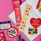 set of 4 reading themed jumbo stickers