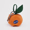 orange shaped bag charm